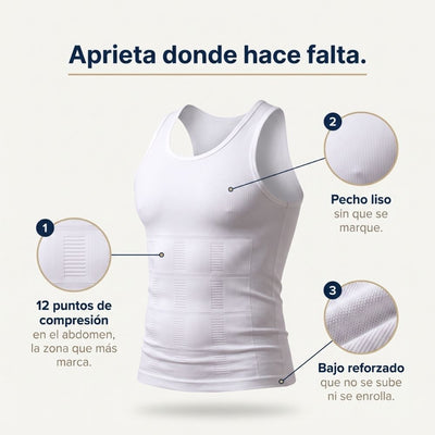 Camiseta Moldeadora de 12 Puntos de Compresión™