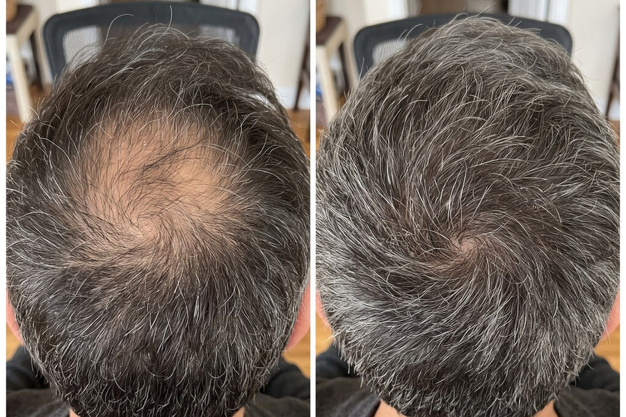 Coronilla antes y después de Raíz Dura